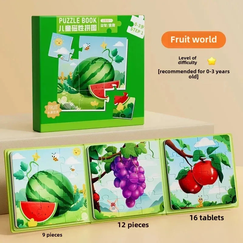 Magnetic Puzzle Book – Five Picture Themes