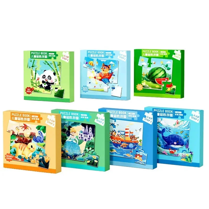 Magnetic Puzzle Book – Five Picture Themes