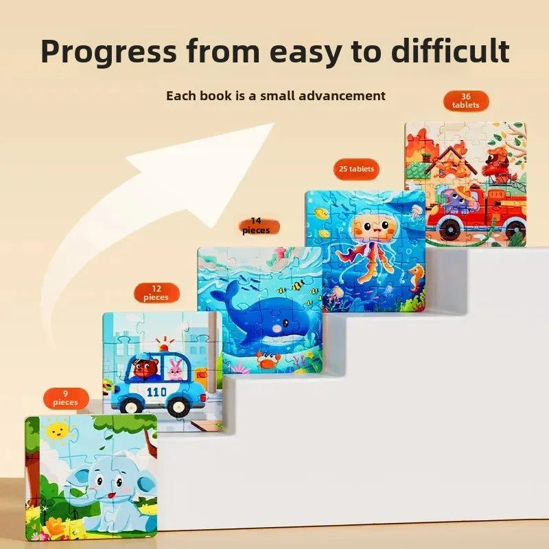 Magnetic Puzzle Book – Five Picture Themes