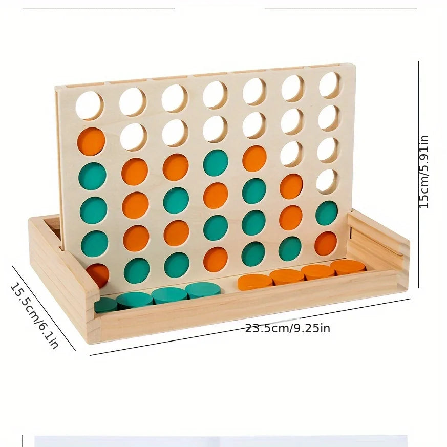 Wooden Four-in-a-Row Game — Pivoli Toys — product image 4