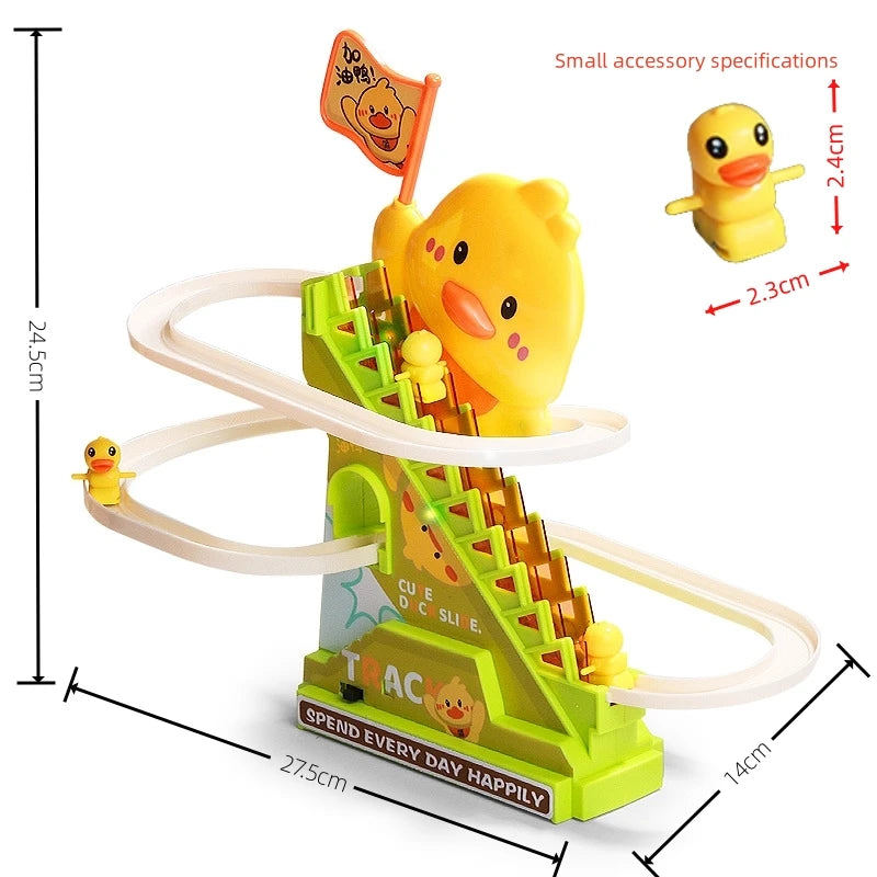 Stair-Climbing Duck Roller Coaster Toy