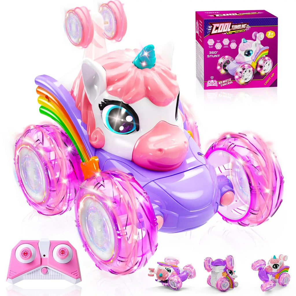 Light-Up Unicorn Remote-Control Car — Pivoli Toys