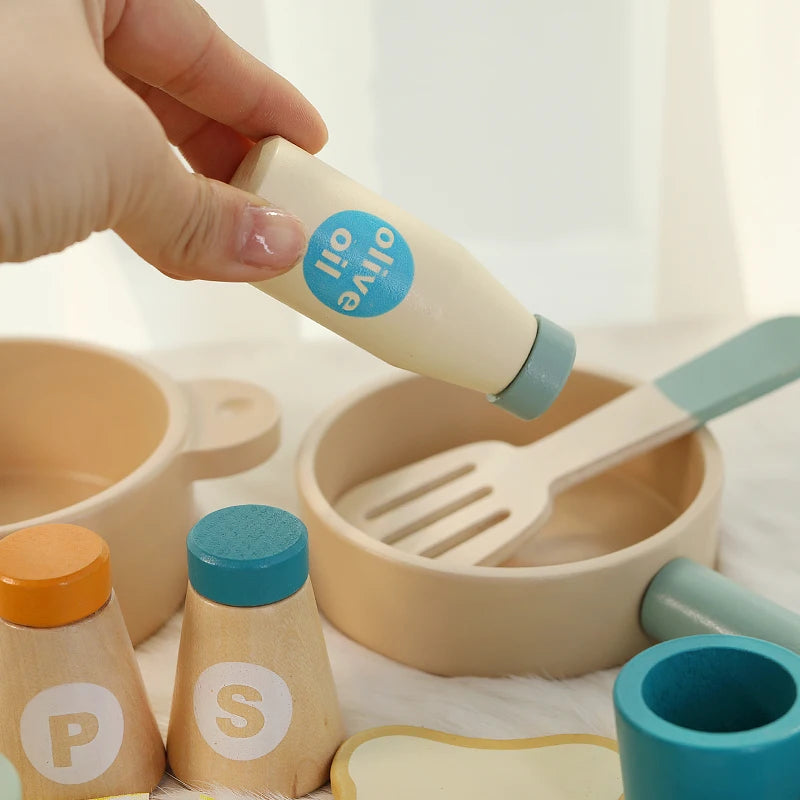 Wooden Cooking Set with Play Food, additional product view 1