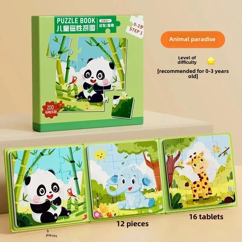 Magnetic Puzzle Book – Five Picture Themes