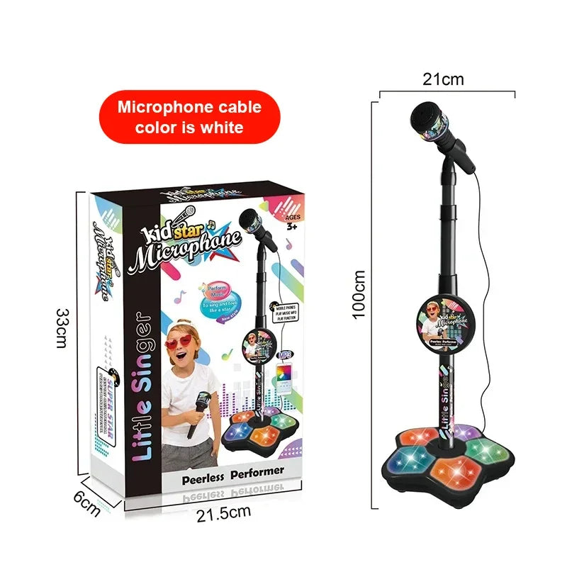 Kids' Karaoke Microphone with Adjustable Stand