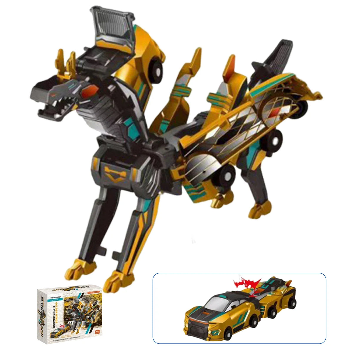 Magnetic Transforming Creature Car — Pivoli Toys — product image 8