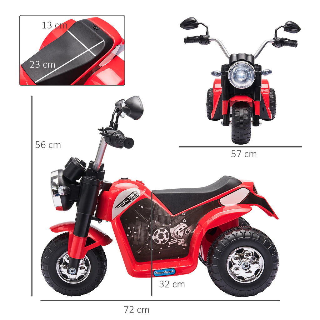 HOMCOM 6V Electric Ride-On Motorcycle