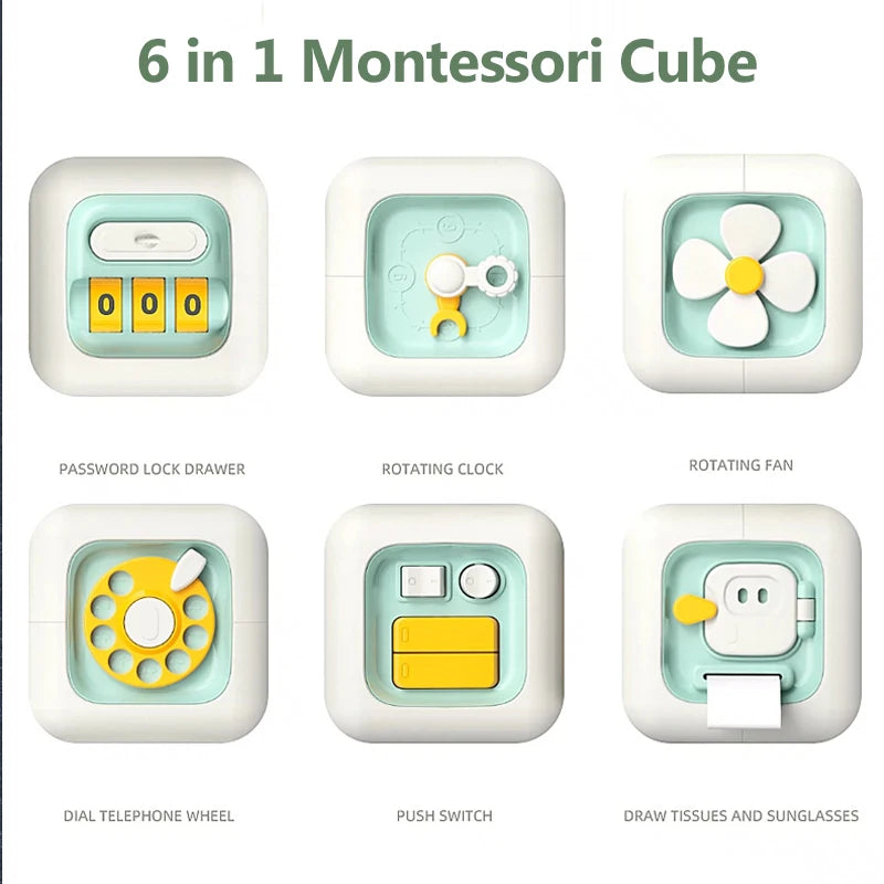 6-in-1 Sensory Busy Cube