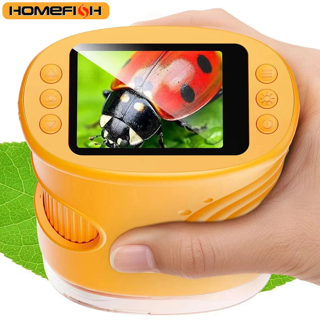 Pocket Digital Microscope — Orange — Pivoli Toys