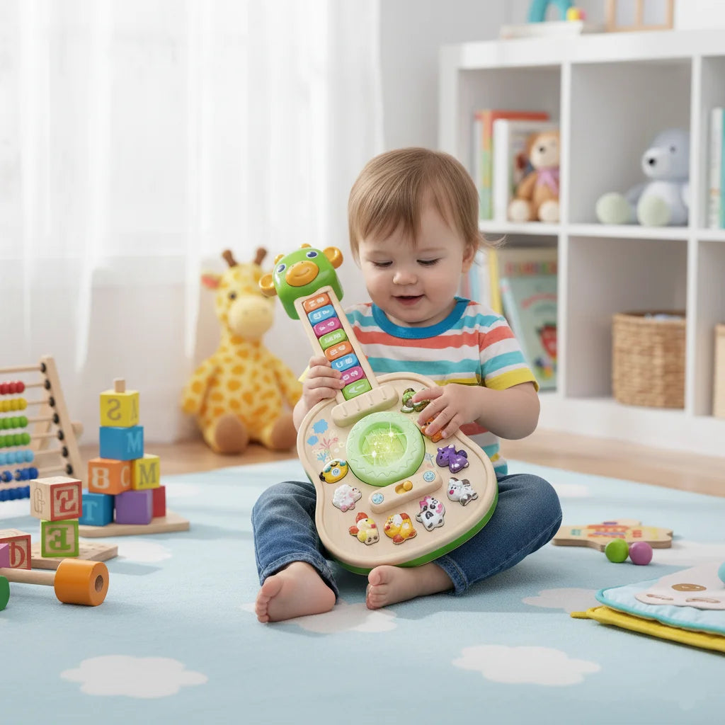 Giraffe Musical Toy Guitar — Pivoli Toys — product image 3
