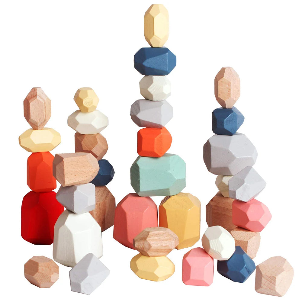 Wooden Stacking Stones – 36-Piece Balancing Set