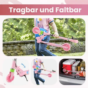 Kids' 2-Wheel Light-Up Folding Scooter