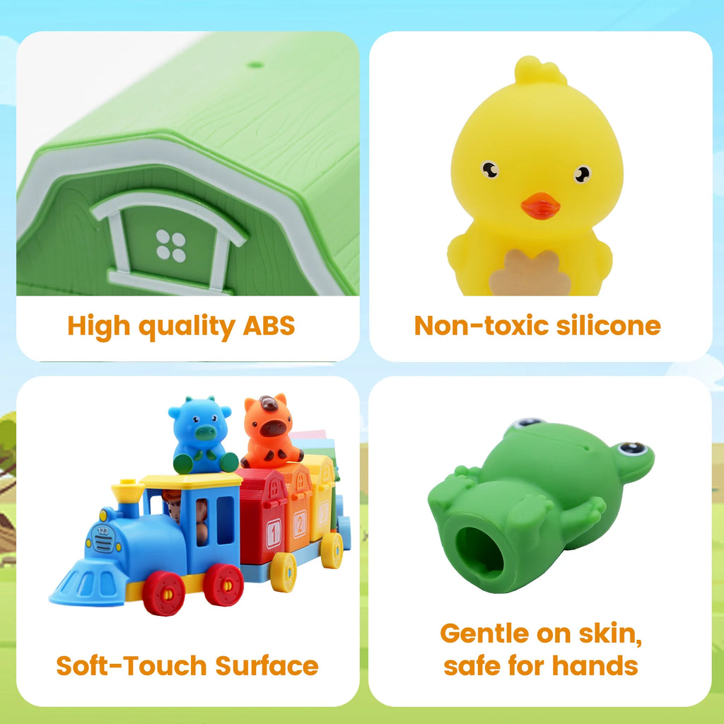 Farm Train Sorting & Locking Set — Pivoli Toys — product image 5