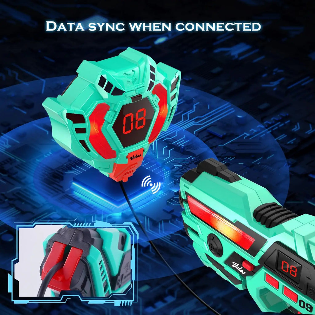 Rechargeable Laser Tag Set for 2 or 4 Players
