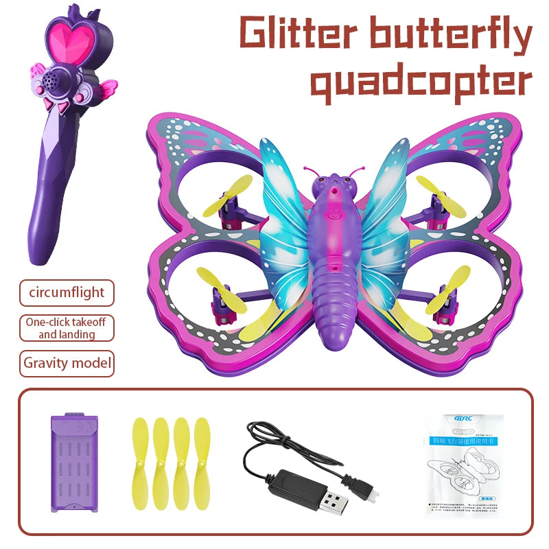 Light-Up Butterfly Remote-Control Drone — Pivoli Toys — product image 9