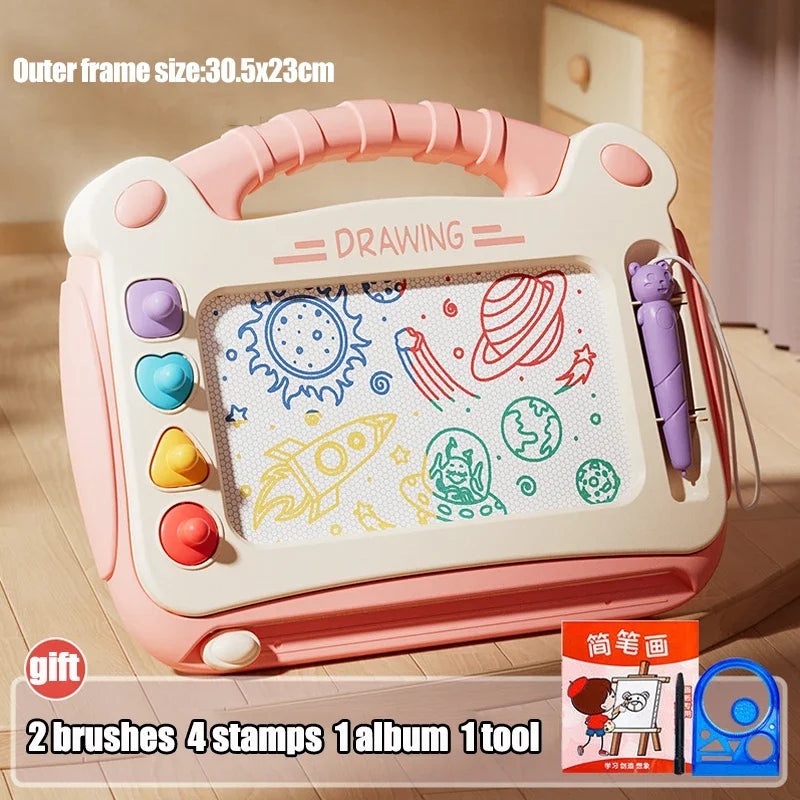 Magnetic Drawing Board – Blue or Pink