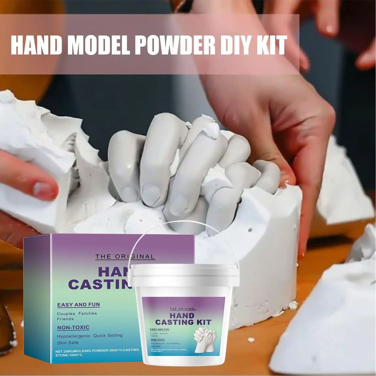 Hand Casting Kit — DIY Plaster Keepsake