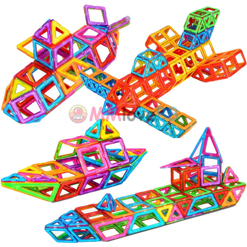 Magnetic Building Tiles — Rainbow Set — Pivoli Toys — product image 3