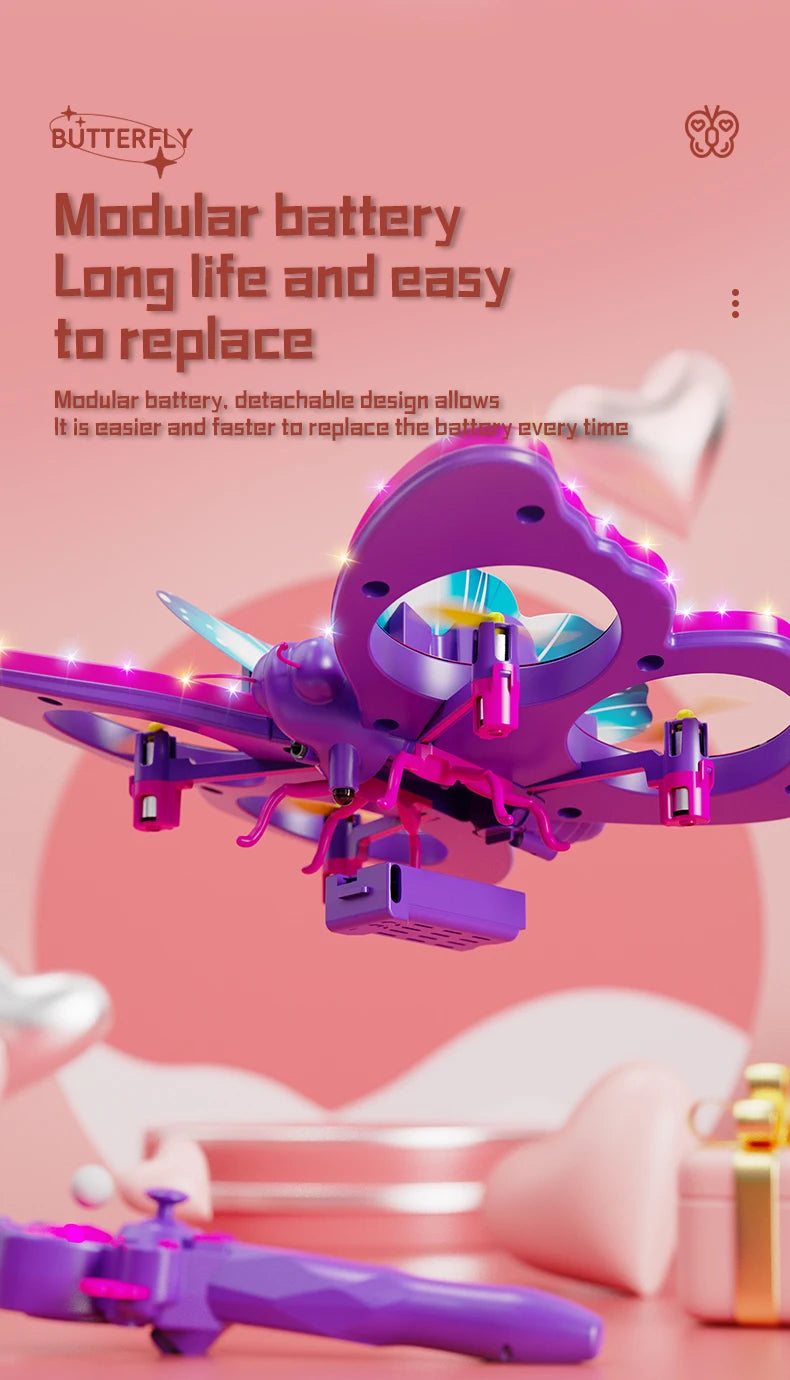 Light-Up Butterfly Remote-Control Drone — Pivoli Toys — product image 7