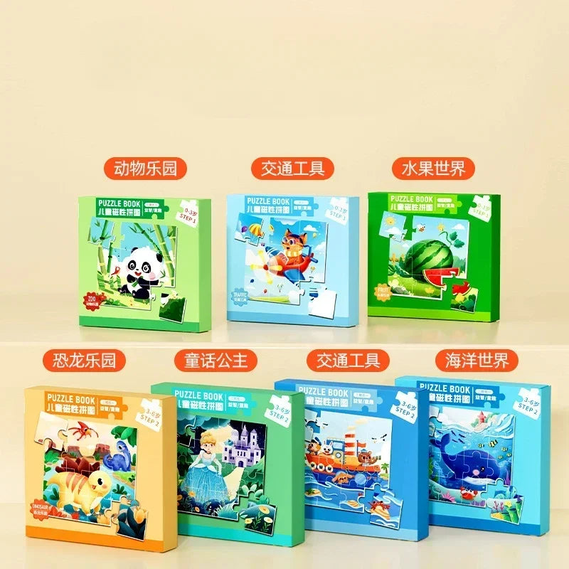 Magnetic Puzzle Book – Five Picture Themes