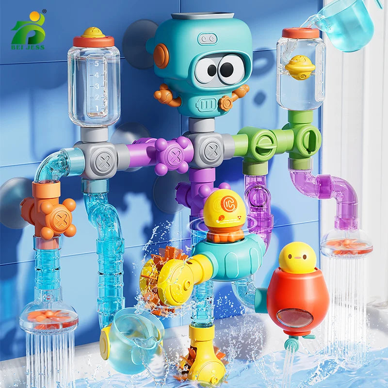 Build-Your-Own Bath Water Track — Pivoli Toys
