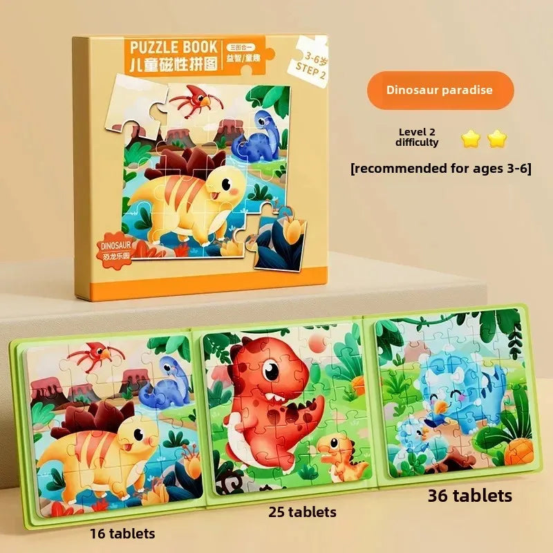 Magnetic Puzzle Book – Five Picture Themes