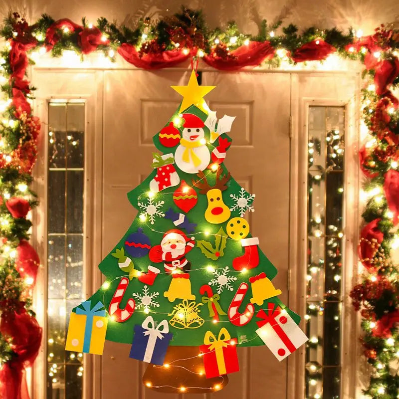 DIY Felt Christmas Tree Decoration Set