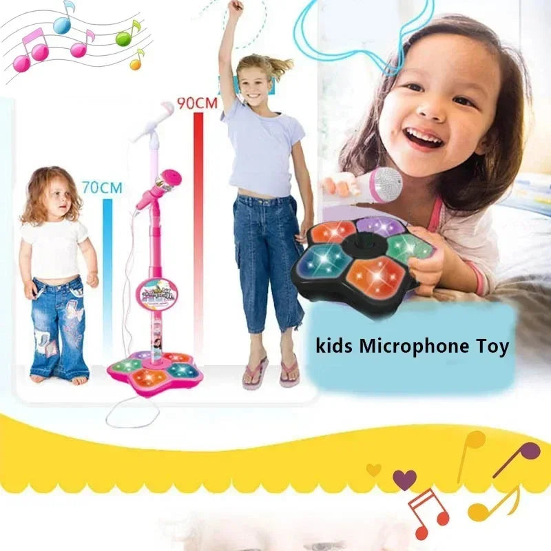 Kids' Karaoke Microphone with Adjustable Stand