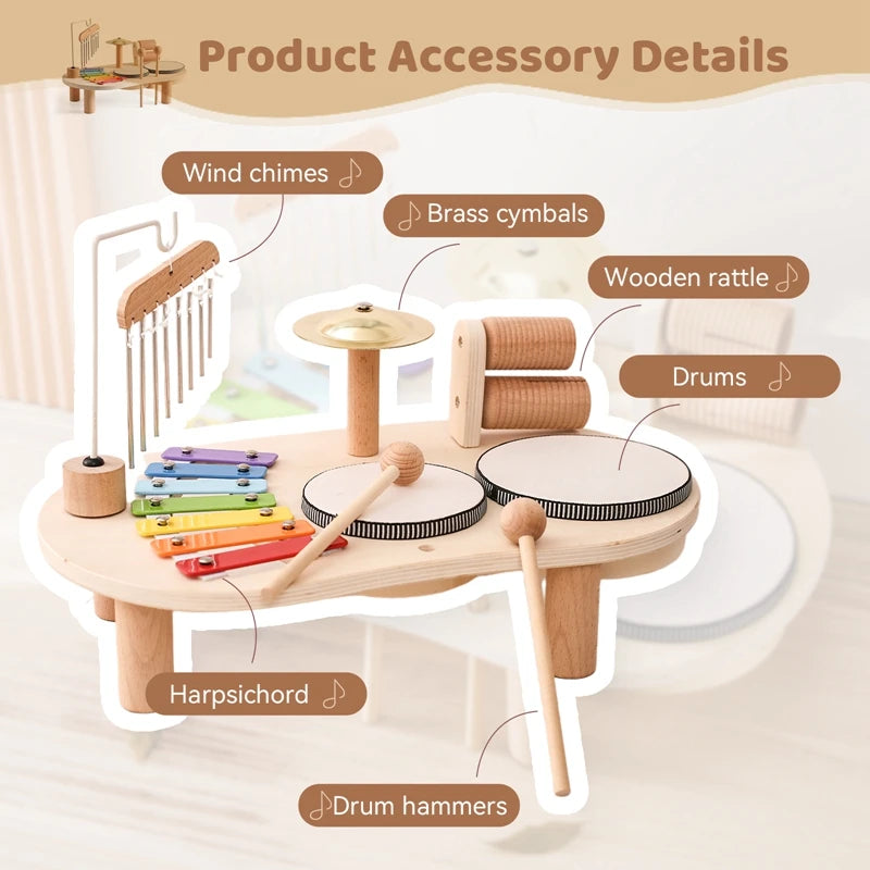 Wooden Musical Activity Table — Pivoli Toys — product image 7