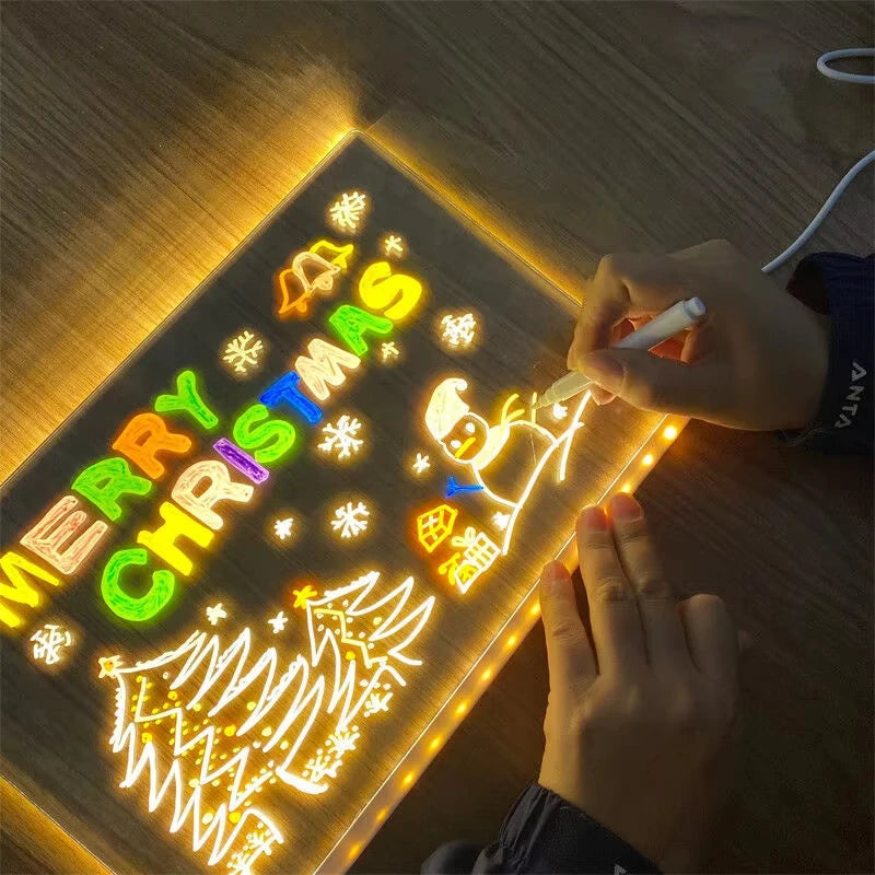Light-Up Clear Drawing Board — Pivoli Toys
