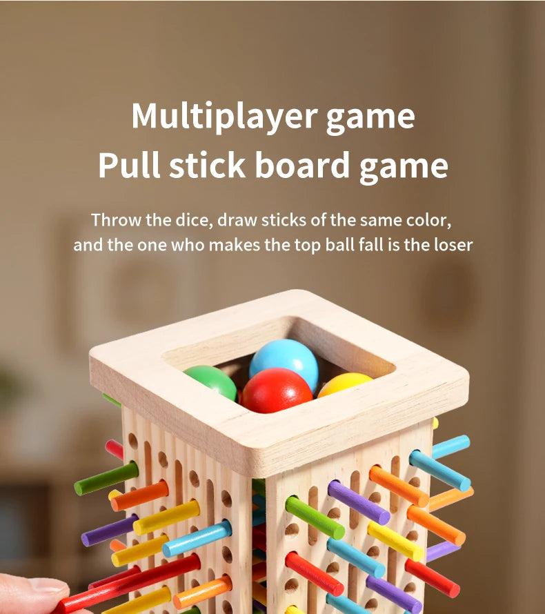 Wooden Tumble Tower & Balance Sticks Game — Pivoli Toys — product image 6