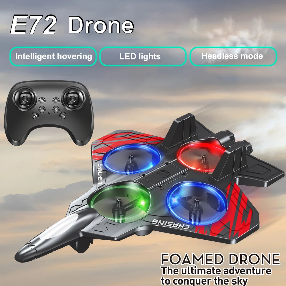 E72 Remote-Control Foam Drone — Pivoli Toys