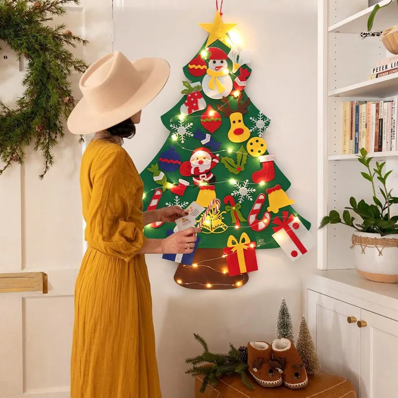 DIY Felt Christmas Tree Decoration Set