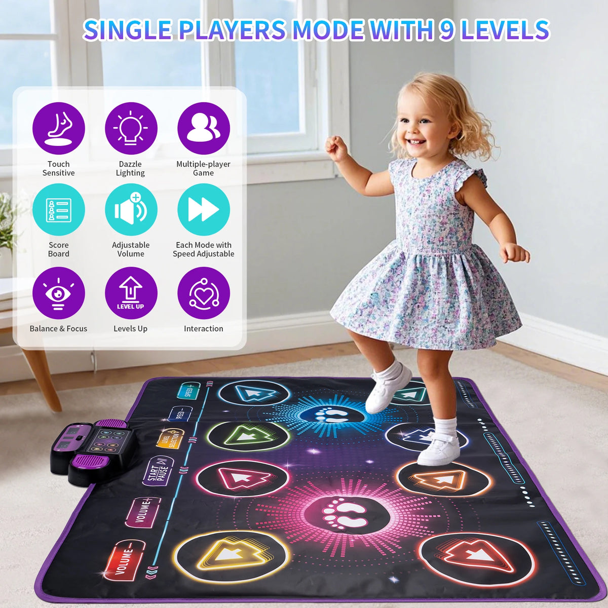 Dance Mat for Kids – Two-Player Musical Game