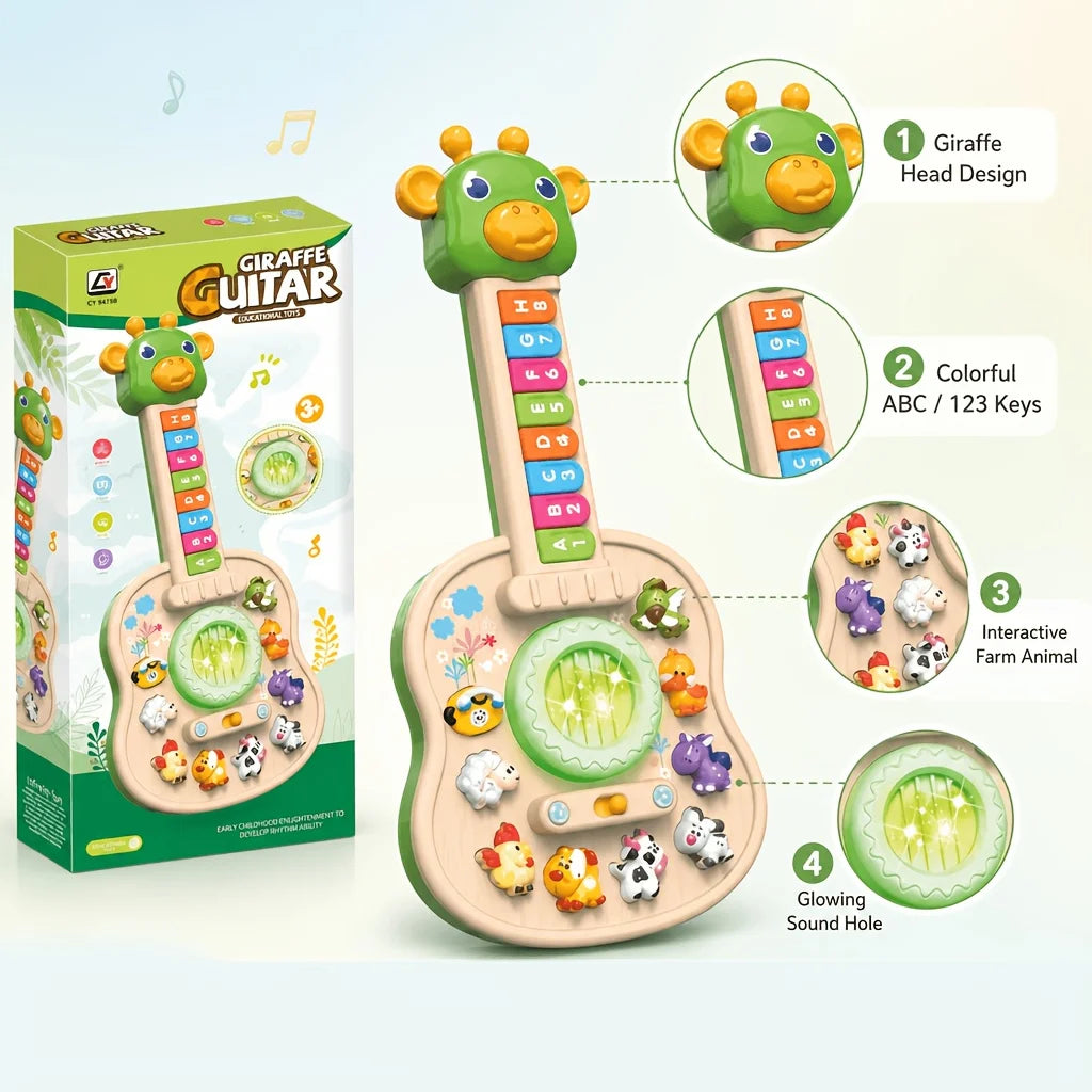 Giraffe Musical Toy Guitar — Pivoli Toys — product image 2