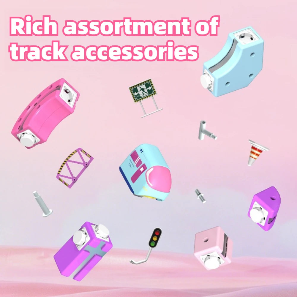 Pastel Magnetic Track Building Set — Pivoli Toys — product image 3