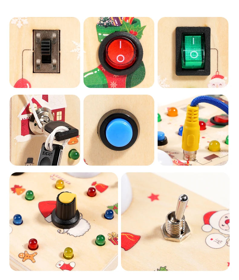 Light-Up Wooden Switch Board — Pivoli Toys — product image 3