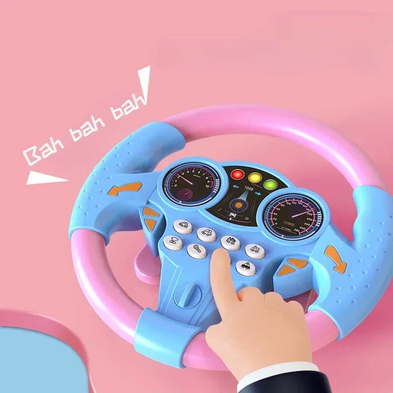 Musical Steering Wheel Toy with Lights