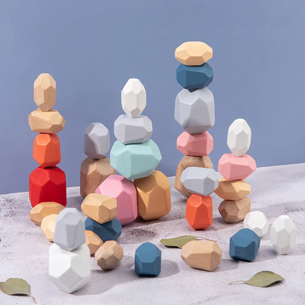 Wooden Stacking Stones – 36-Piece Balancing Set