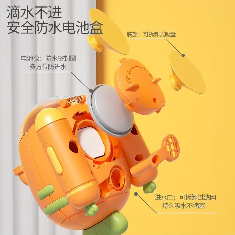 Carrot Bath Shower Toy – Electric Water Play