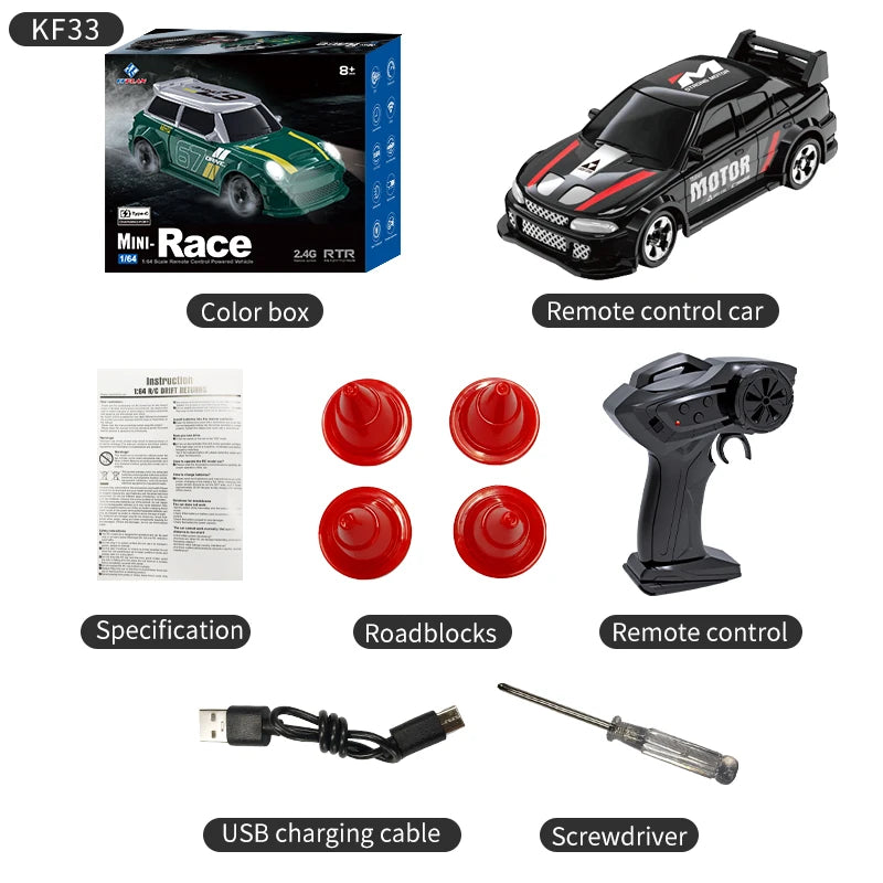 1:64 Mini Remote-Control Drift Car — Pivoli Toys — product image 14