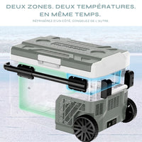 ISKALDO Expedition Duo 50 · Glacière à compresseur 50L à roulettes