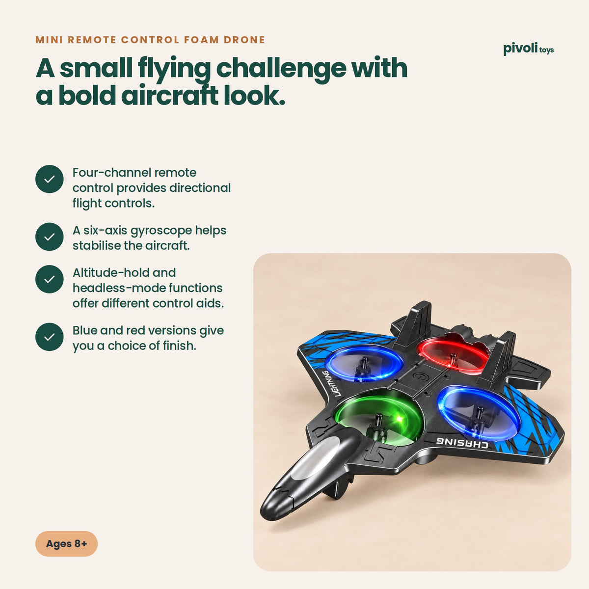 Mini Remote Control Foam Drone: key features and age guidance