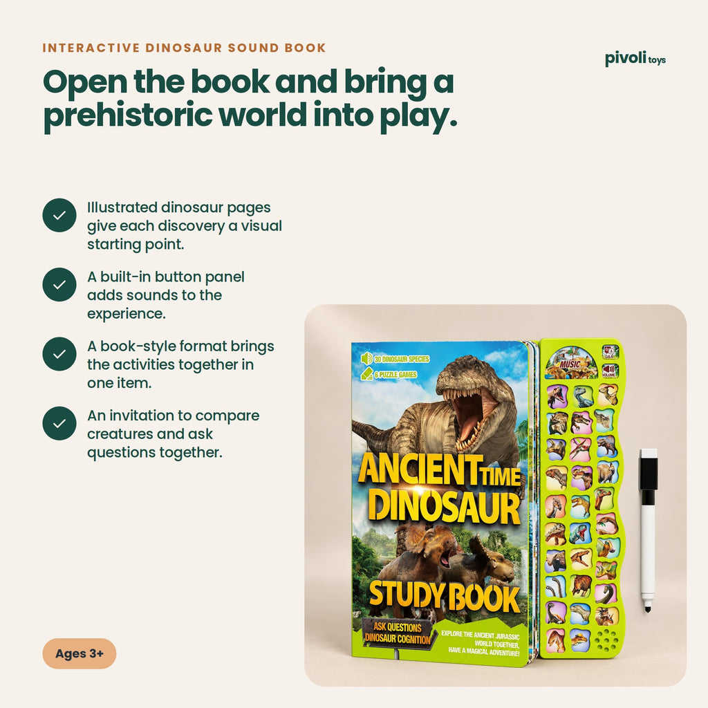Interactive Dinosaur Sound Book: key features and age guidance