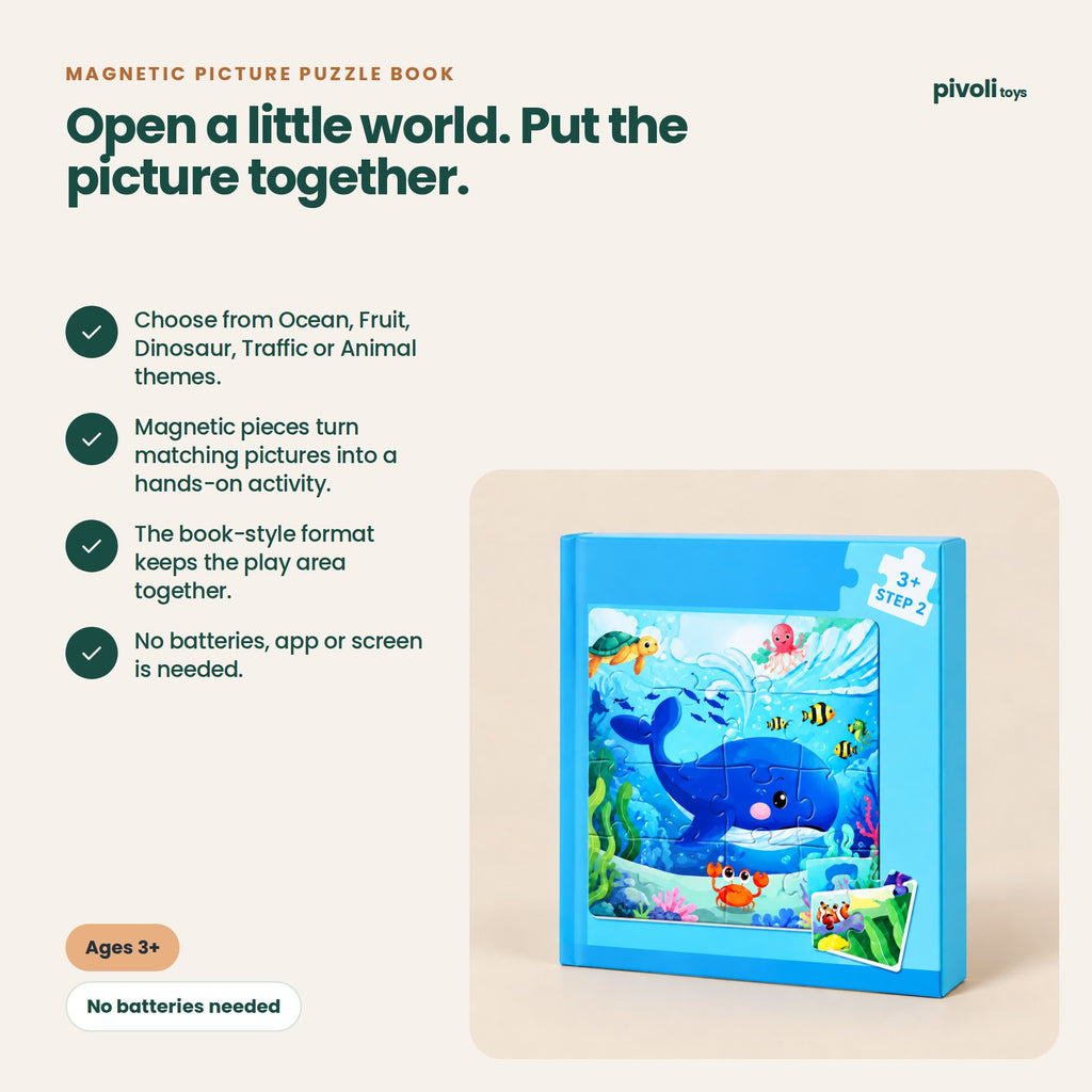 Magnetic Picture Puzzle Book: key features and age guidance
