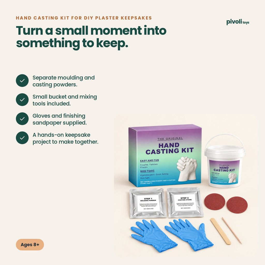 Hand Casting Kit for DIY Plaster Keepsakes: key features and age guidance
