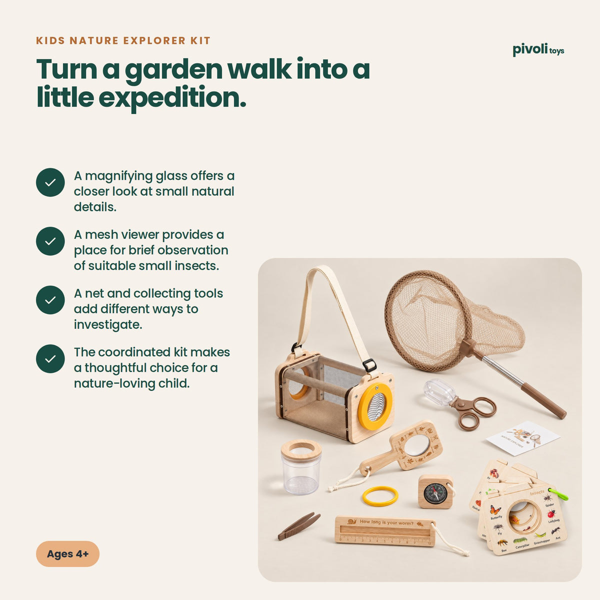 Kids Nature Explorer Kit: key features and age guidance