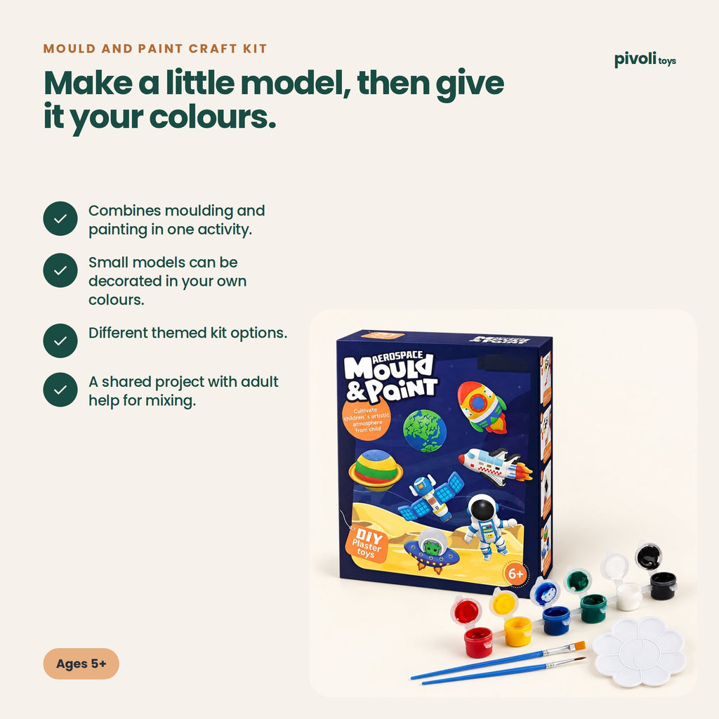 Mould and Paint Craft Kit: key features and age guidance