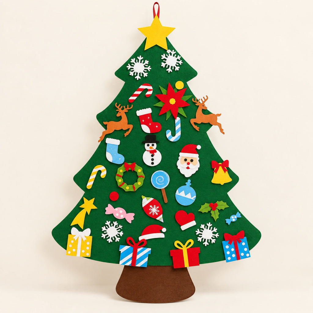 Felt Christmas Tree with Removable Decorations - included free gift
