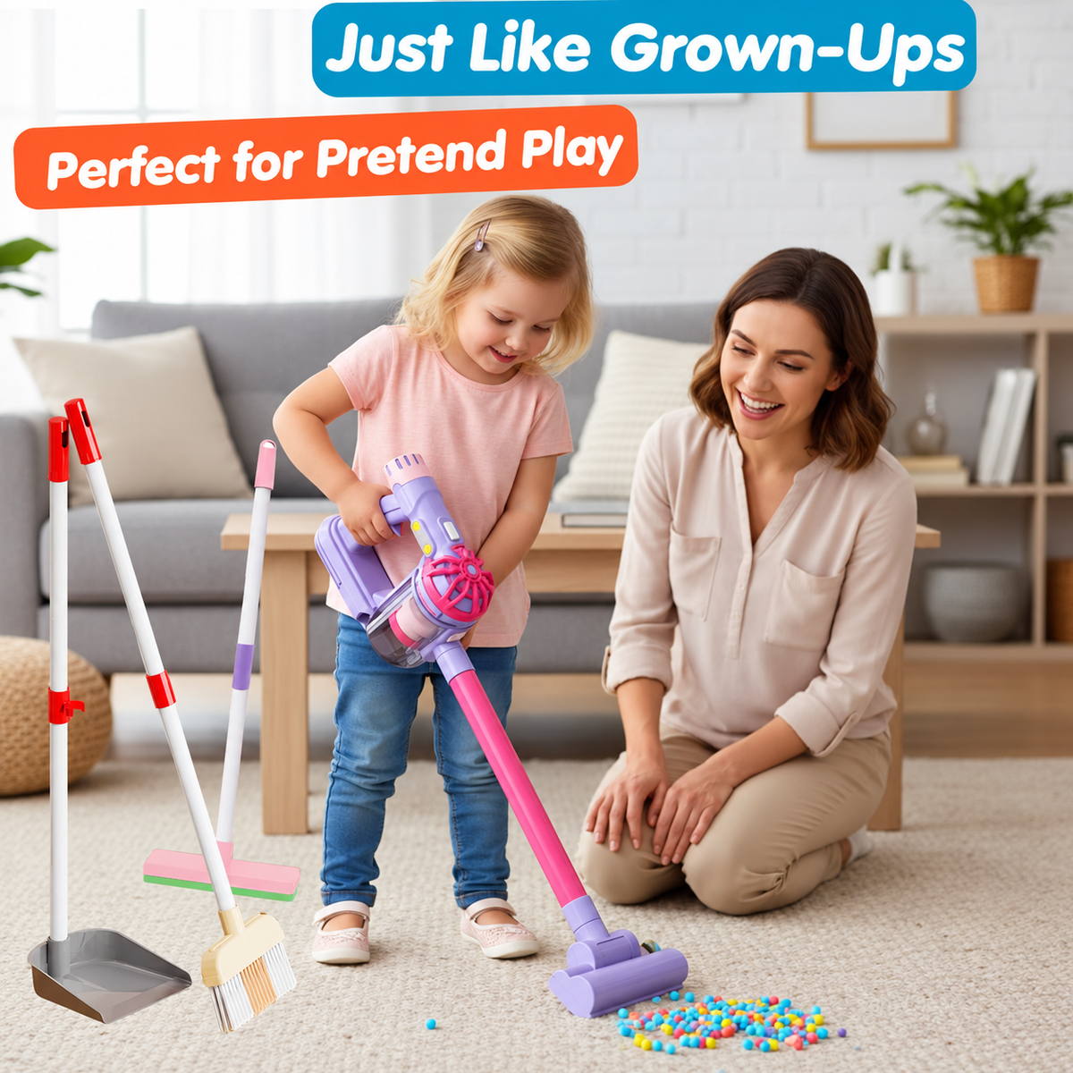 3-in-1 Toy Vacuum Cleaner and Cleaning Set: product details and play ideas (1)